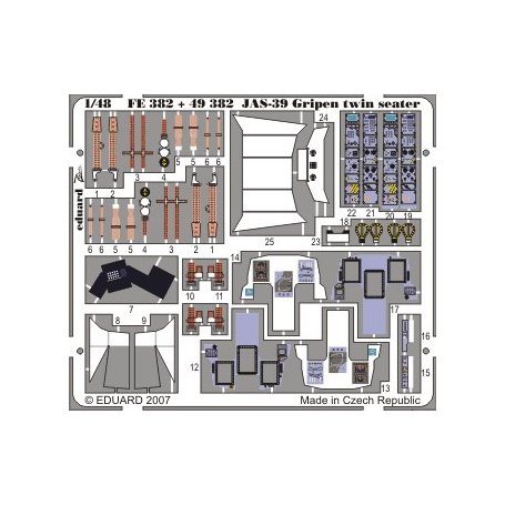 Eduard 1:48 JAS-39D Gripen Two-seater S.A. ITALERI