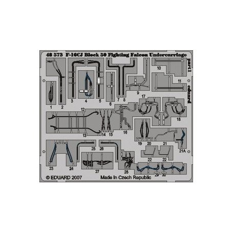 Eduard 1:48 F-16CJ Block 50 undercarriage dla Tamiya 