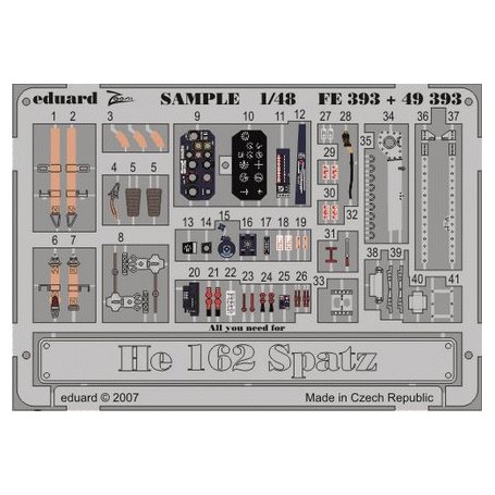Eduard 1:48 Heinkel He-162 Spatz S.A. DRAGON