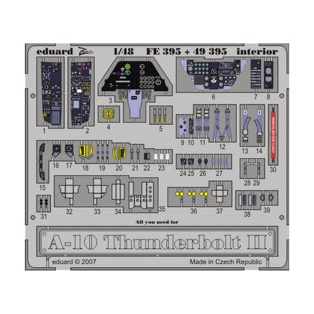 A-10 interior HOBBY BOSS