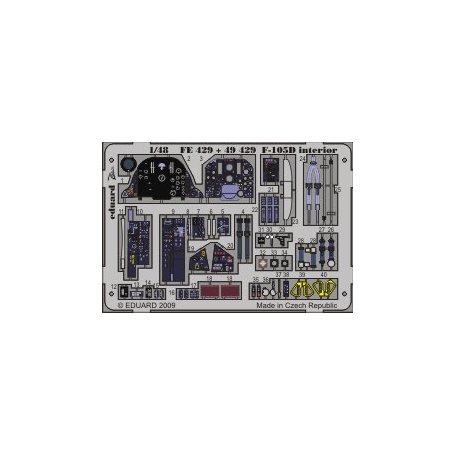 Eduard 1:48 F-105D interior S.A. HOBBY BOSS