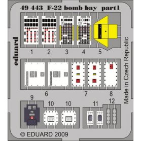 Eduard 1:48 F-22 bomb bay ACADEMY