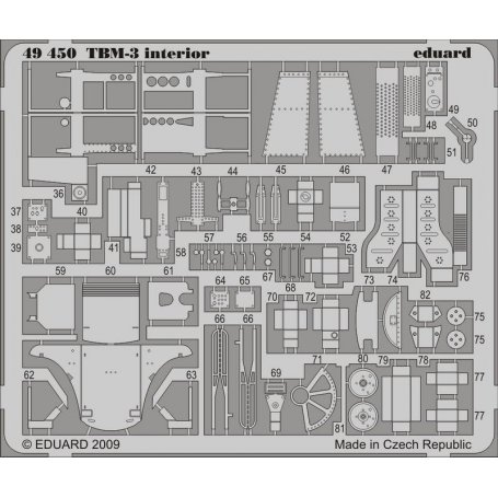 Eduard 1:48 TBM-3 interior S.A. HOBBY BOSS