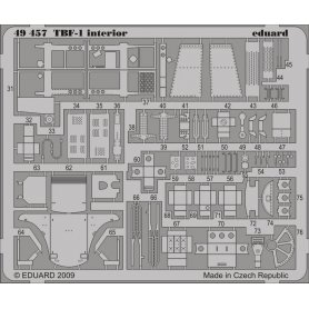 Eduard 1:48 Elementy wnętrza do TBF-1 dla Hobby Boss