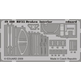 Eduard 1:48 RF-35 Draken interior S.A. HASEGAWA