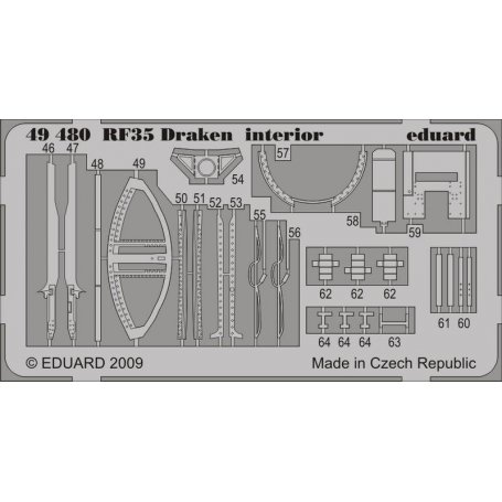 RF-35 Draken interior S.A. HASEGAWA