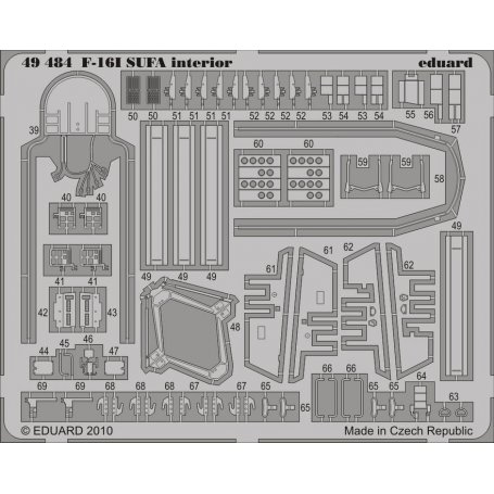 F-16I SUFA interior S.A. HASEGAWA