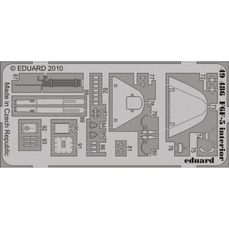 Eduard 1:48 Grumman F6F-5 interior S.A. HOBBY BOSS