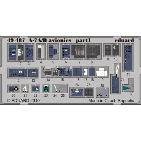 Eduard 1:48 A-7A/B avionics HOBBY BOSS