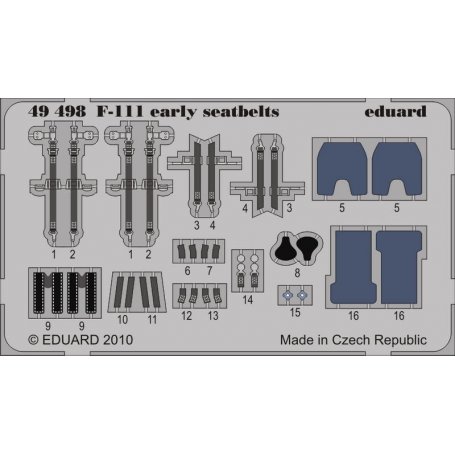 Eduard 1:48 F-111 early seatbelts HOBBY BOSS