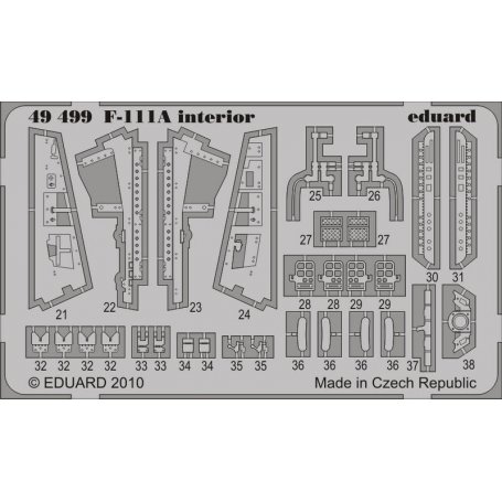 Eduard 1:48 F-111A interior S.A. HOBBY BOSS