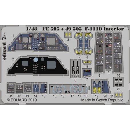 F-111D interior S.A. HOBBY BOSS