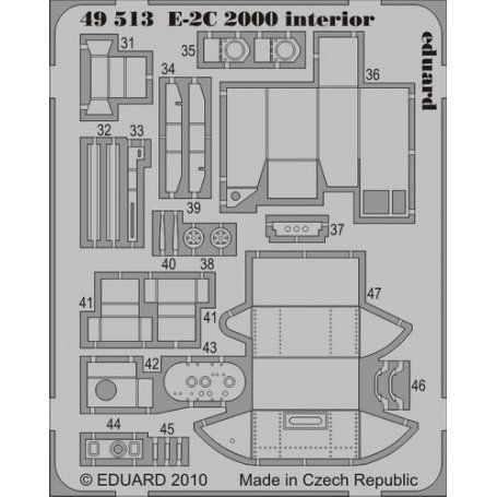 Eduard 1:48 E-2C 2000 interior S.A. KINETIC