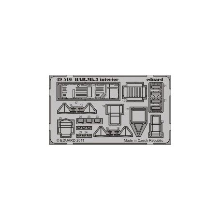 Eduard 1:48 HAR. Mk.3 interior S.A. HASEGAWA