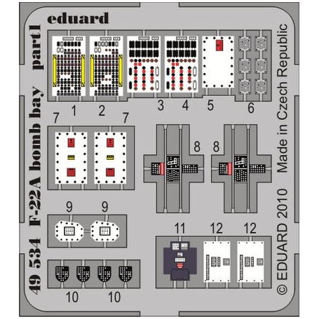 Eduard 1:48 F-22A bomb bay HASEGAWA