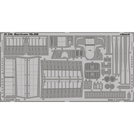 Eduard 1:48 Hawker Hurricane Mk.IID S.A. HASEGAWA