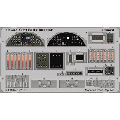 Eduard 1:48 G4M Betty interior S.A. TAMIYA