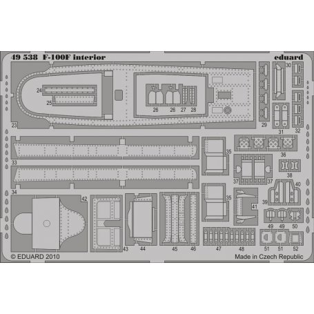 Eduard 1:48 F-100F interior S.A. TRUMPETER