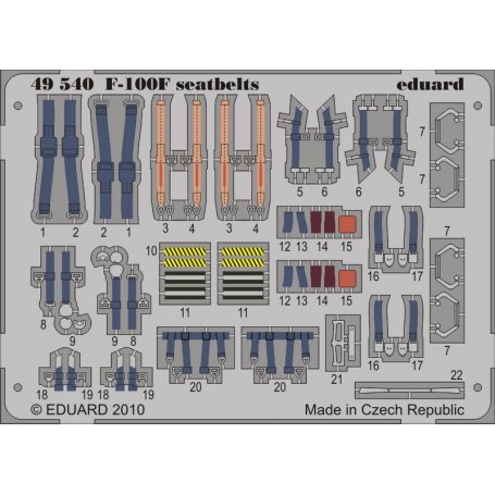 F-100F seatbelts TRUMPETER