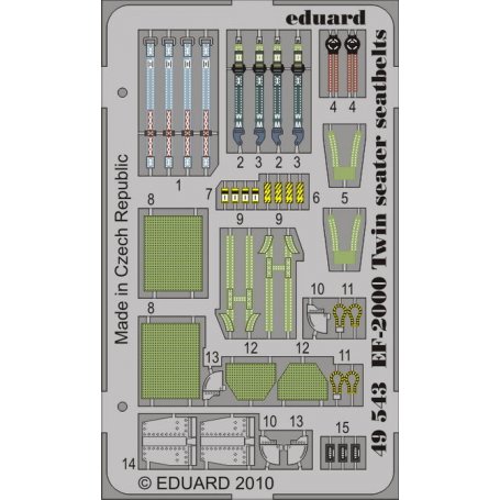 EF-2000 Two-seater seatbelts REVELL