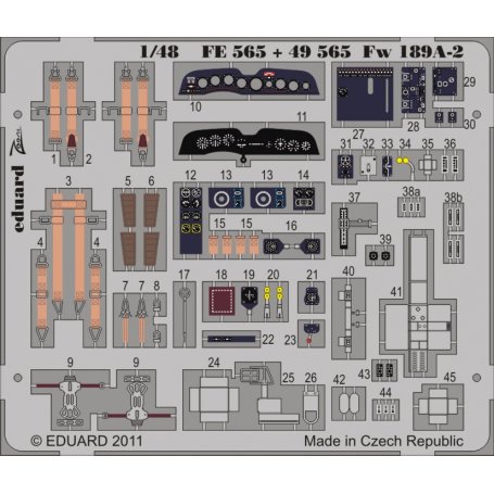 Eduard 1:48 Focke Wulf Fw-189 A-2 interior S.A. dla Great Wall Hobby