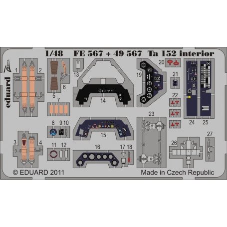 Eduard 1:48 Focker Wulf Ta-152 S.A. HOBBY BOSS