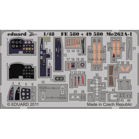 Eduard 1:48 Messerschmitt Me-262 A-1 S.A. HOBBY BOSS