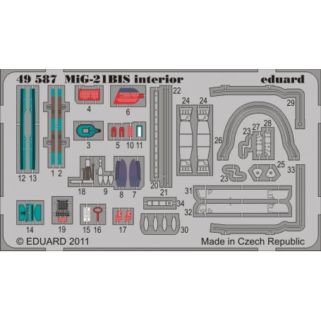 Eduard 1:48 MiG-21BIS interior S.A. EDUARD