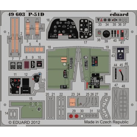 Eduard 1:48 North American P-51D S.A. HOBBY BOSS