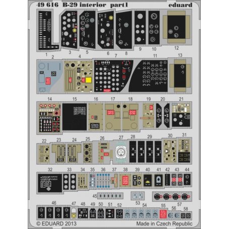 Eduard 1:48 B-29 interior S. A. MONOGRAM