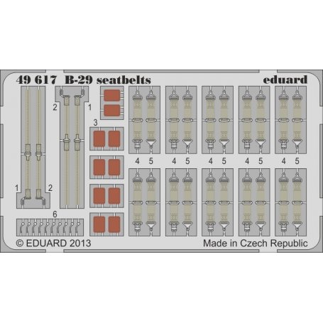 Eduard 1:48 B-29 seatbelts MONOGRAM