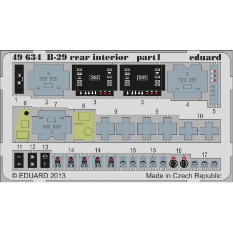 Eduard 1:48 B-29 rear interior Monogram/Revell