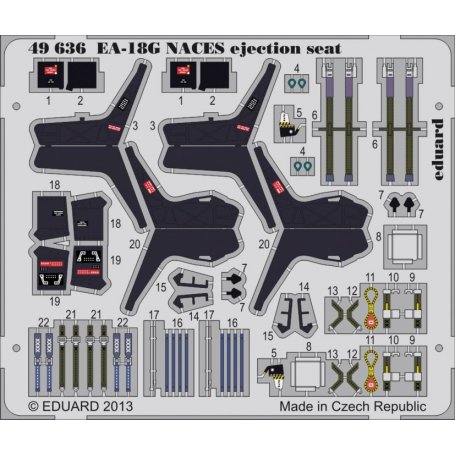 Eduard 1:48 EA-18G NACES ejection seat ITALERI