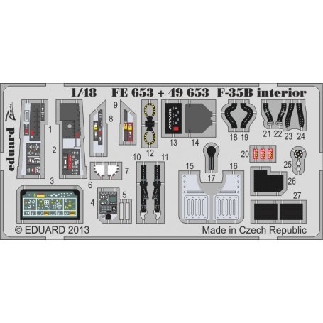 Eduard 1:48 F-35B interior S.A. dla Kitty Hawk