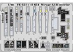 Eduard 1:48 Interior elements for Mirage F.1B / Kittyhawk 