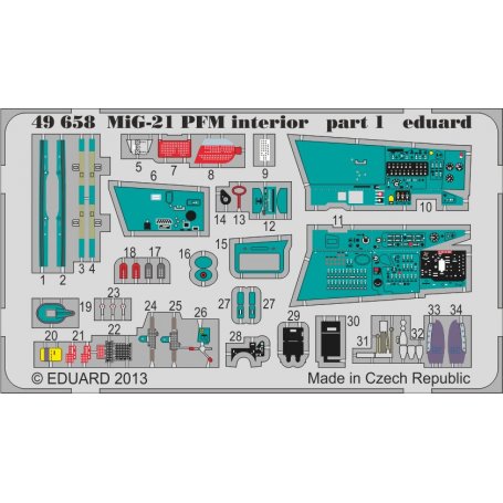 MiG-21PFM interior EDUARD