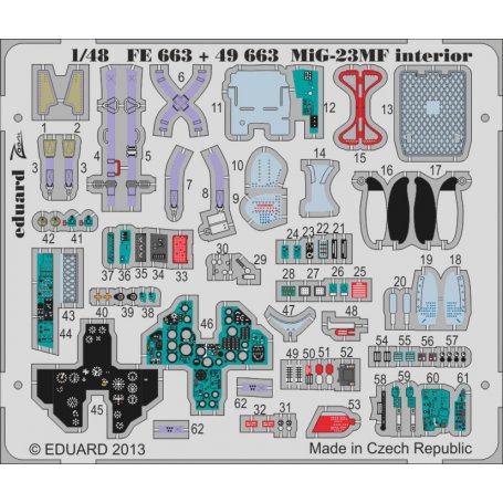 Eduard 1:48 MiG-23MF interior S.A. Trumpeter