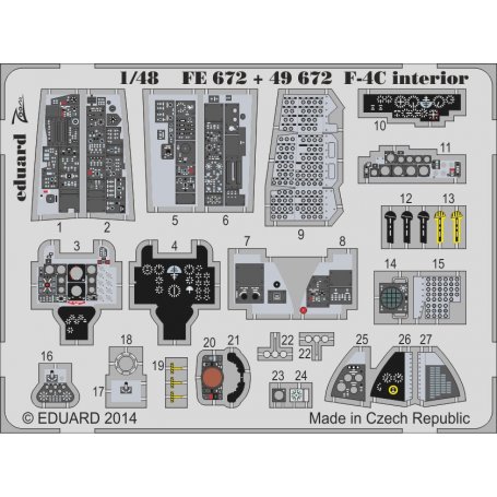 Eduard 1:48 F-4C interior S.A. Academy