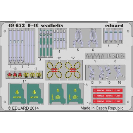 Eduard 1:48 F-4C seatbelts Academy