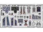 Eduard 1:48 Interior elements for MiG-29 Fulcrum 9-12 early version / Great Wall Hobby 