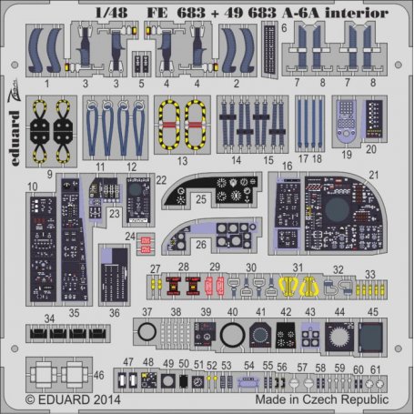 Eduard 1:48 A-6A interior S.A. Hobby Boss 81708