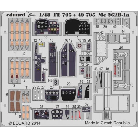 Eduard 1:48 Messerschmitt Me-262 B-1a S.A. (Hobby Boss 80378)