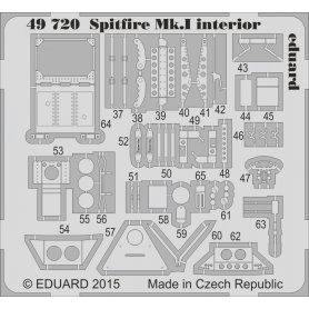 Eduard 1:48 Supermarine Spitfire Mk.I interior S.A. Airfix A05126