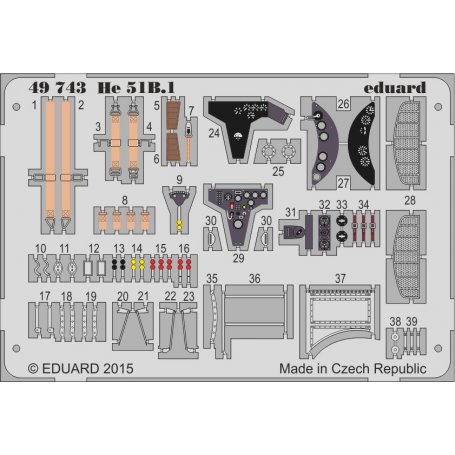 Eduard 1:48 Heinkel He-51B.1 Roden 452