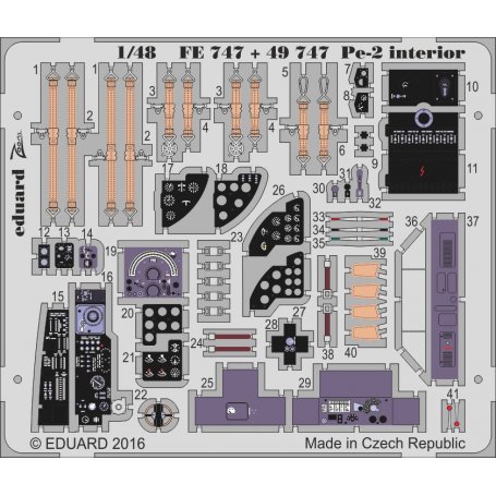 Pe-2 interior ZVEZDA 4809