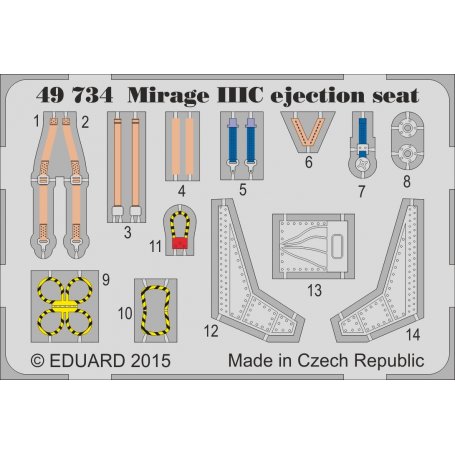 Mirage IIIC ejection seat Eduard