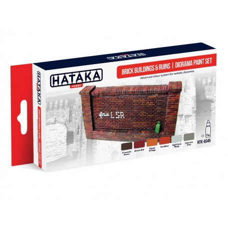 Hataka HTKAs45 Brick Buildings & Ruins- Diorama Ps
