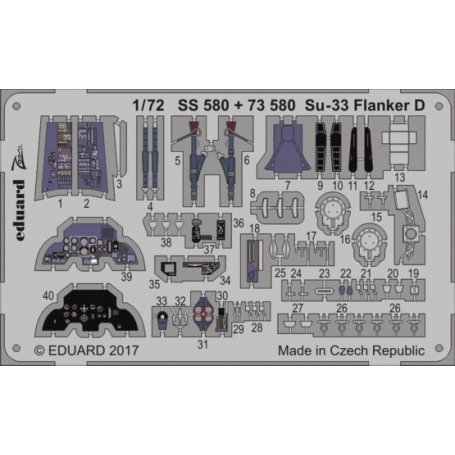 Eduard 1:72 Sukhoi Su-33 Flanker D dla Zzezda 7297