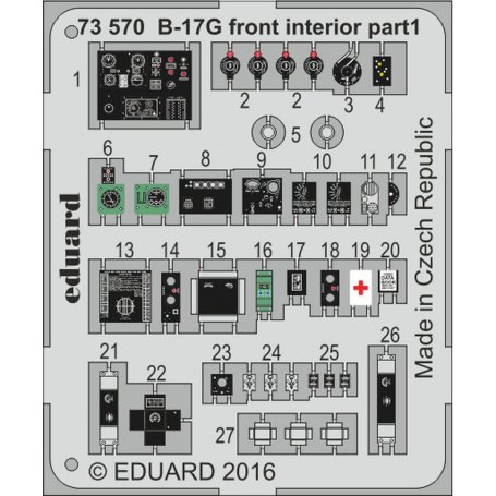 B-17G front interior AIRFIX A08017