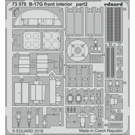Eduard 1:72 B-17G front interior dla Airfix A08017